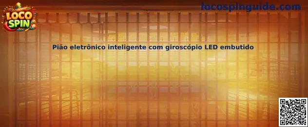 Pião eletrônico inteligente com giroscópio LED embutido