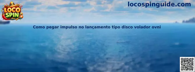 Como pegar impulso no lançamento tipo disco volador ovni