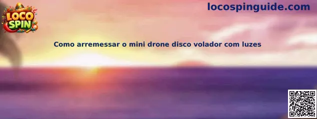 Como arremessar o mini drone disco volador com luzes