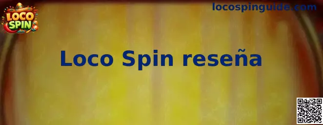 Interfaz de juego utilizada para explicar los controles y giros de Loco Spin reseña