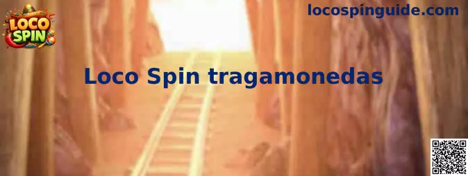 Interfaz ilustrativa de Loco Spin tragamonedas con rodillos y controles de giro
